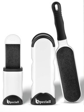 Special White & Black Pet Hair Remover Brush Kit nwt